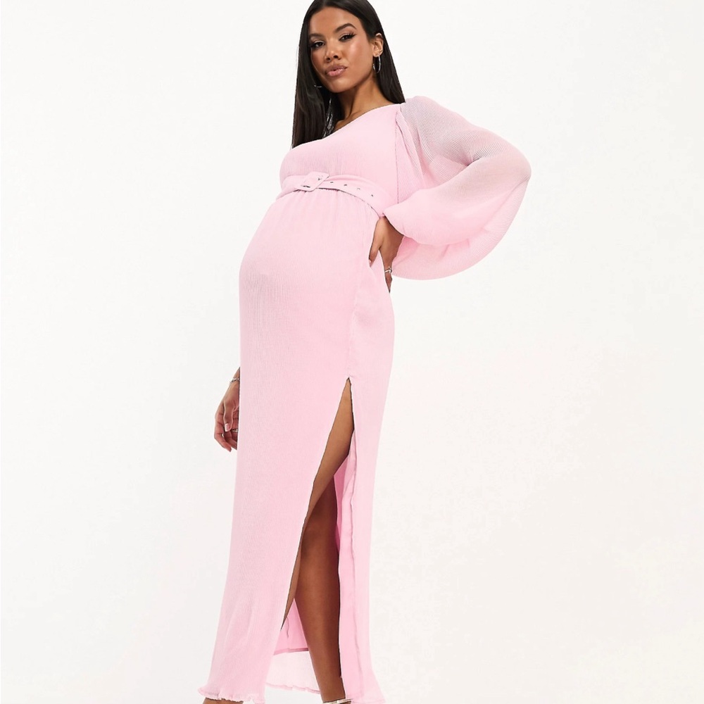 One shoulder midi dress